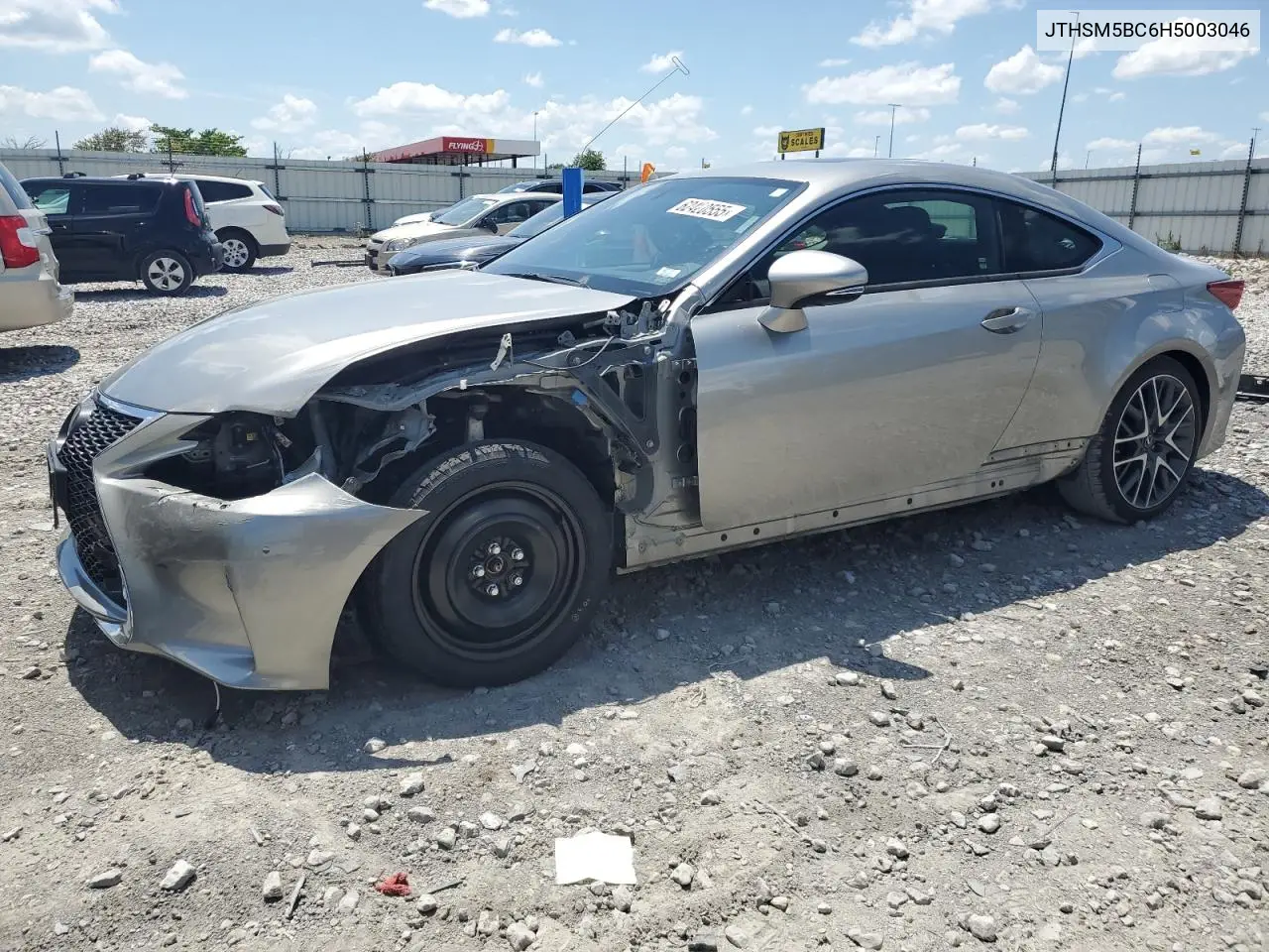 2017 Lexus Rc 300 VIN: JTHSM5BC6H5003046 Lot: 62420555