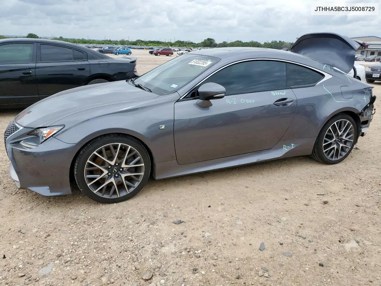 2018 Lexus Rc 300 VIN: JTHHA5BC3J5008729 Lot: 61032285