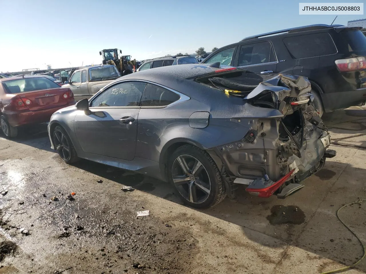 2018 Lexus Rc 300 VIN: JTHHA5BC0J5008803 Lot: 86165684