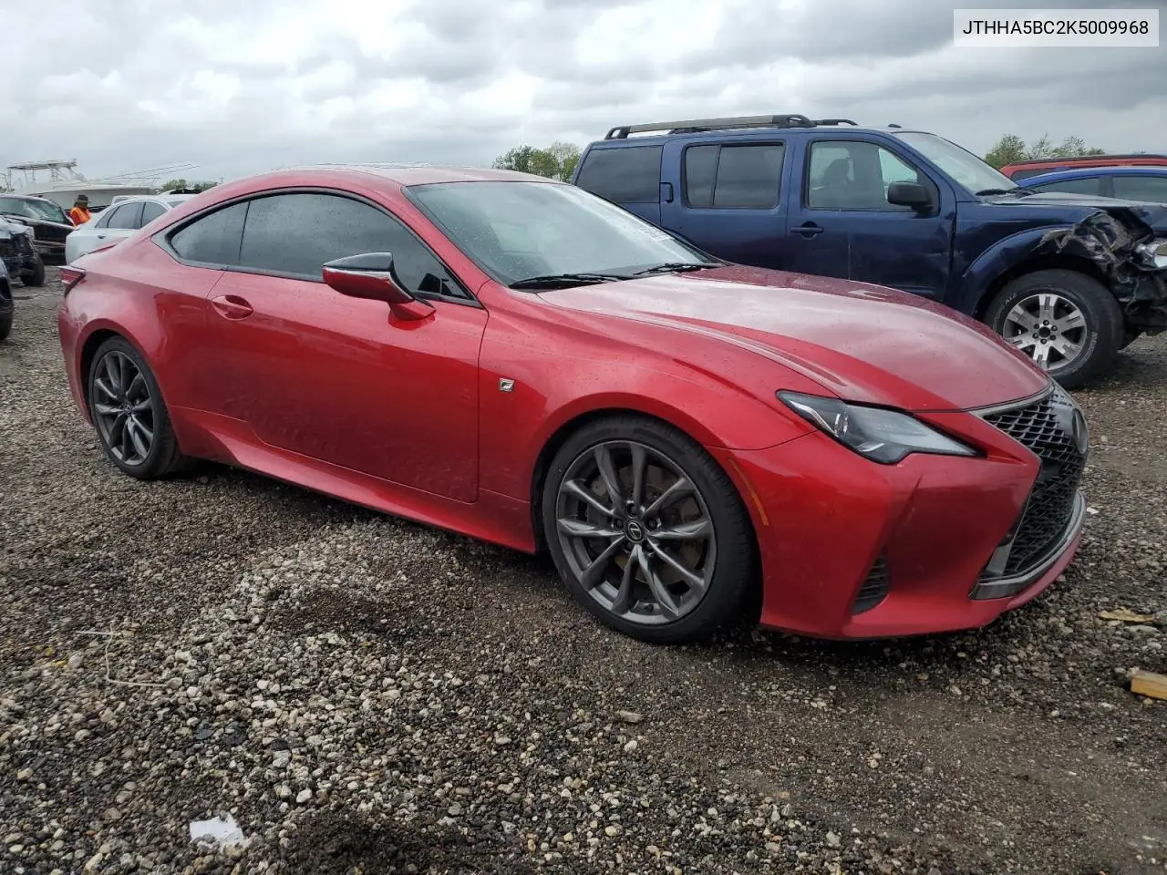 2019 Lexus Rc 300 VIN: JTHHA5BC2K5009968 Lot: 50618695