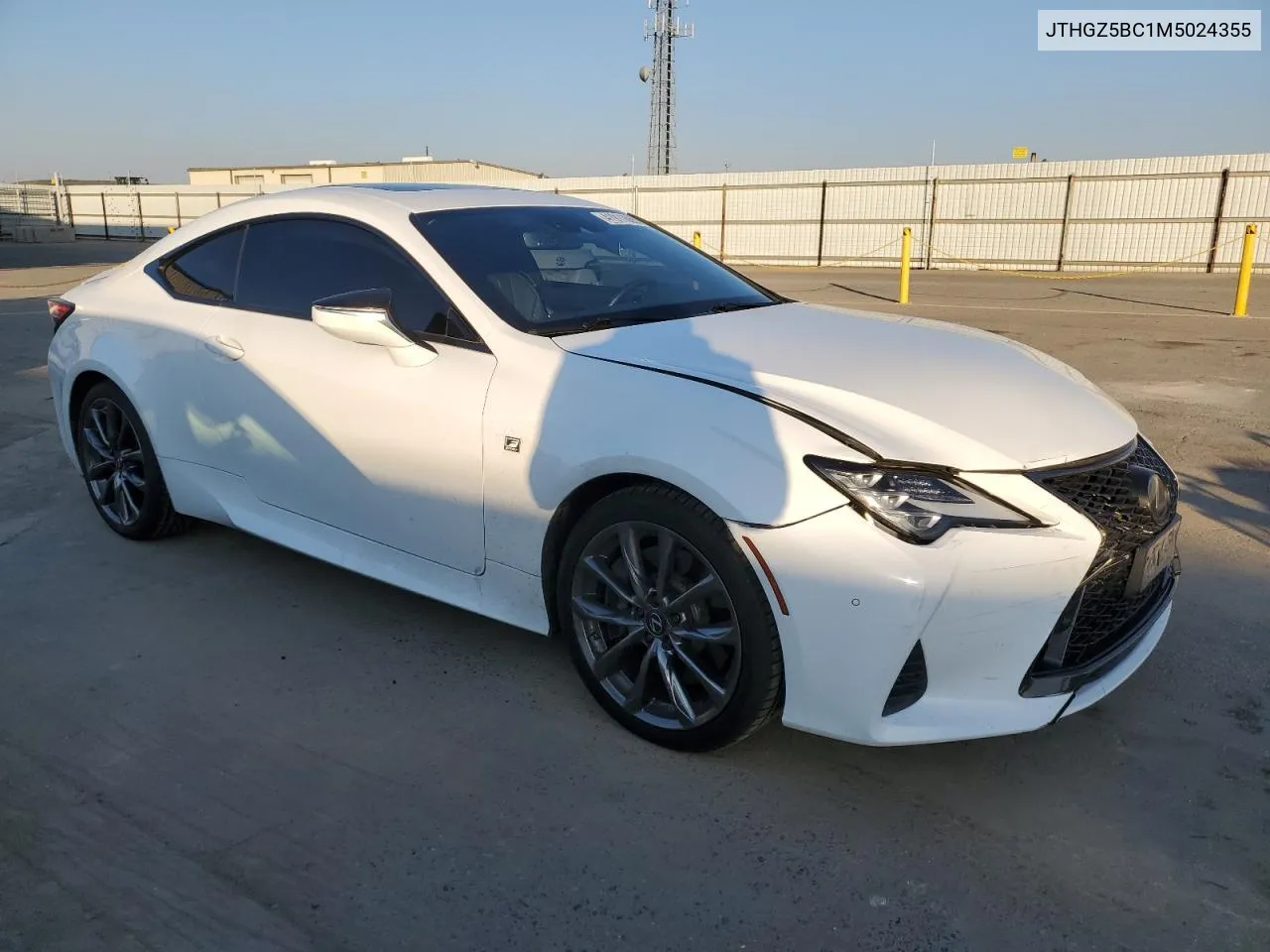 2021 Lexus Rc 350 Base VIN: JTHGZ5BC1M5024355 Lot: 41911665