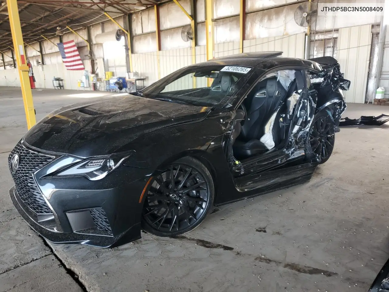 2022 Lexus Rc-F VIN: JTHDP5BC3N5008409 Lot: 52106265