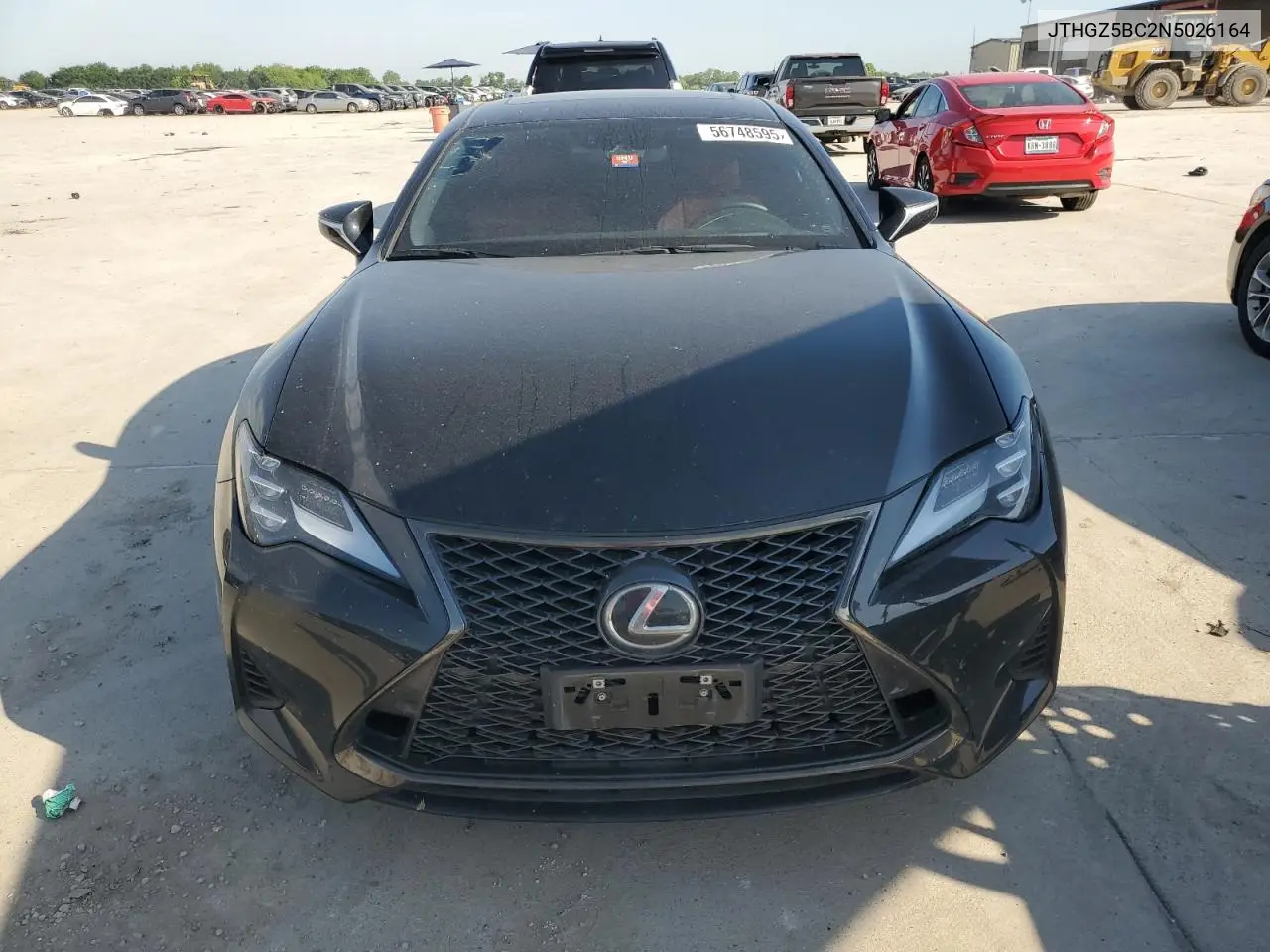 2022 Lexus Rc 350 Base VIN: JTHGZ5BC2N5026164 Lot: 56748595