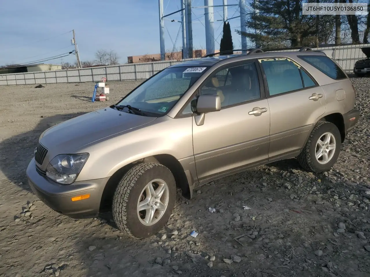 2000 Lexus Rx 300 VIN: JT6HF10U5Y0136850 Lot: 47030675