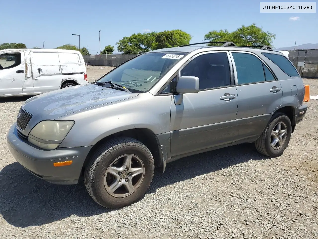 2000 Lexus Rx 300 VIN: JT6HF10U3Y0110280 Lot: 55347015