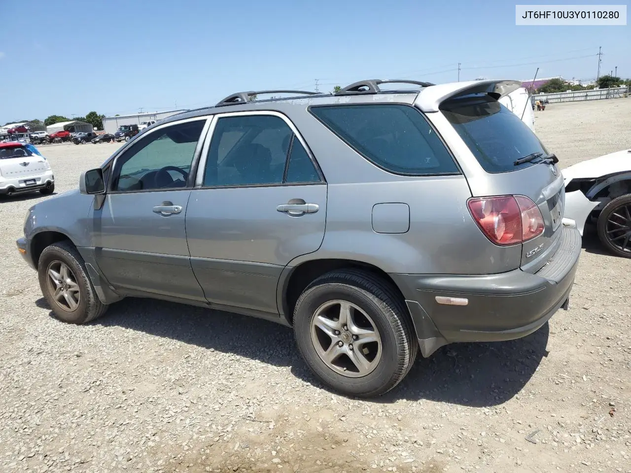 2000 Lexus Rx 300 VIN: JT6HF10U3Y0110280 Lot: 55347015