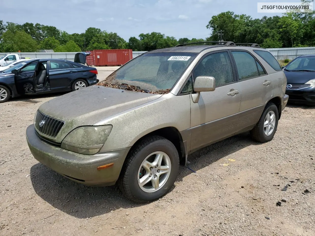 2000 Lexus Rx 300 VIN: JT6GF10U4Y0069783 Lot: 55623115