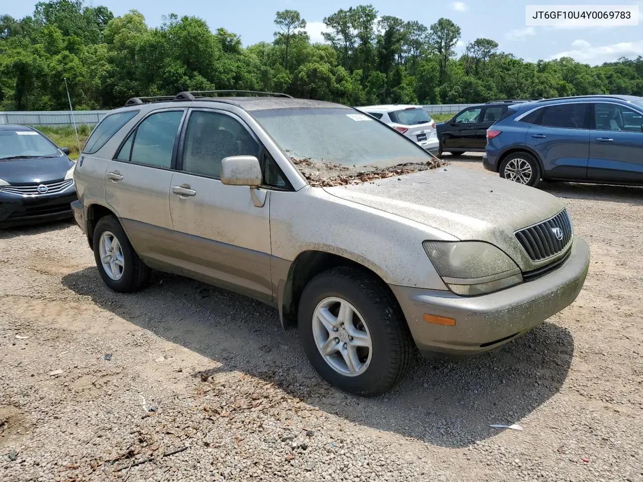 2000 Lexus Rx 300 VIN: JT6GF10U4Y0069783 Lot: 55623115