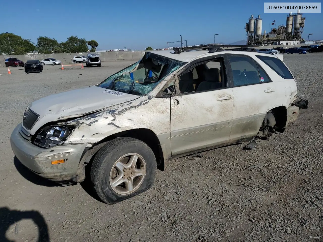 2000 Lexus Rx 300 VIN: JT6GF10U4Y0078659 Lot: 56225645
