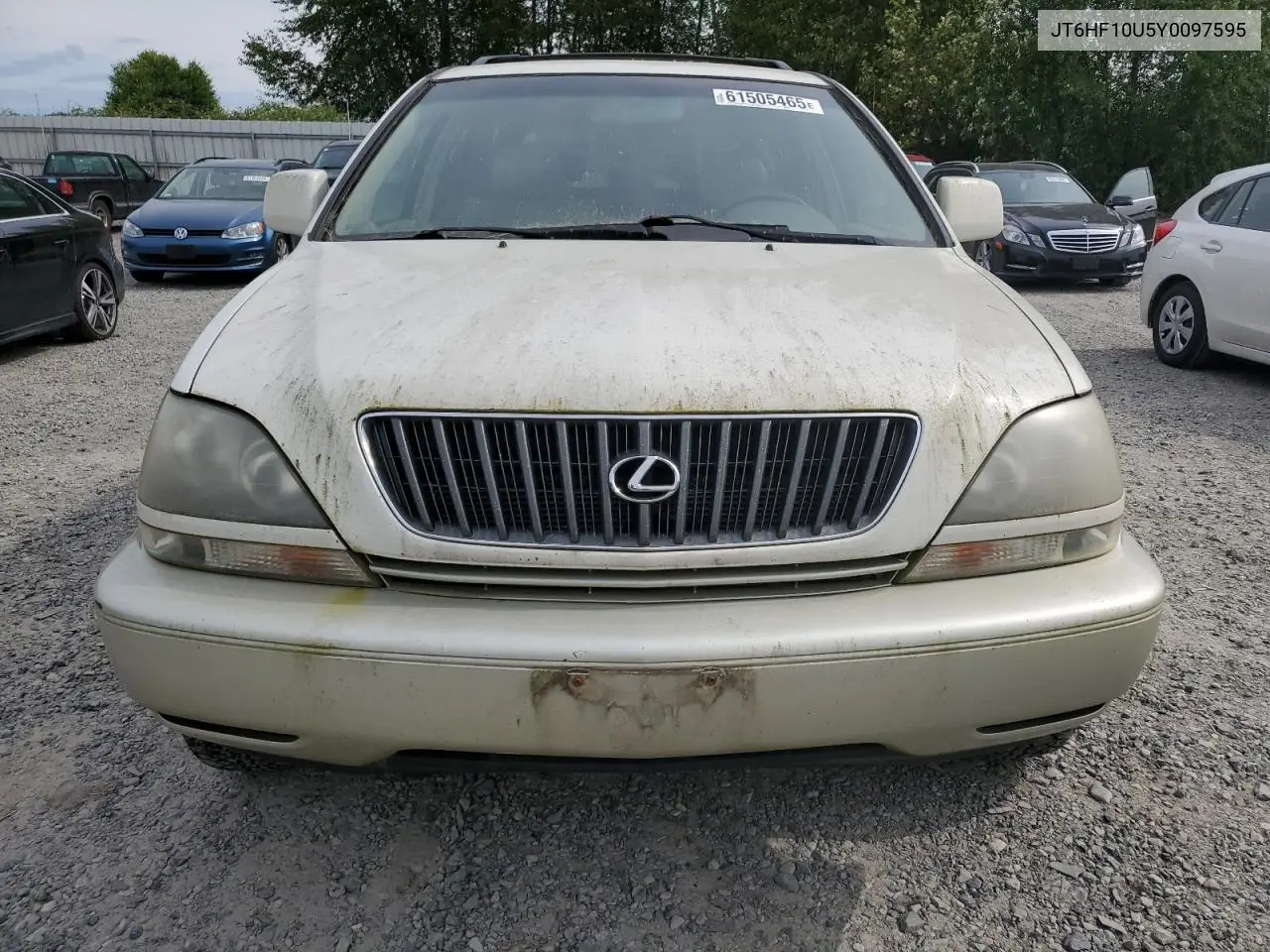 2000 Lexus Rx 300 VIN: JT6HF10U5Y0097595 Lot: 61505465