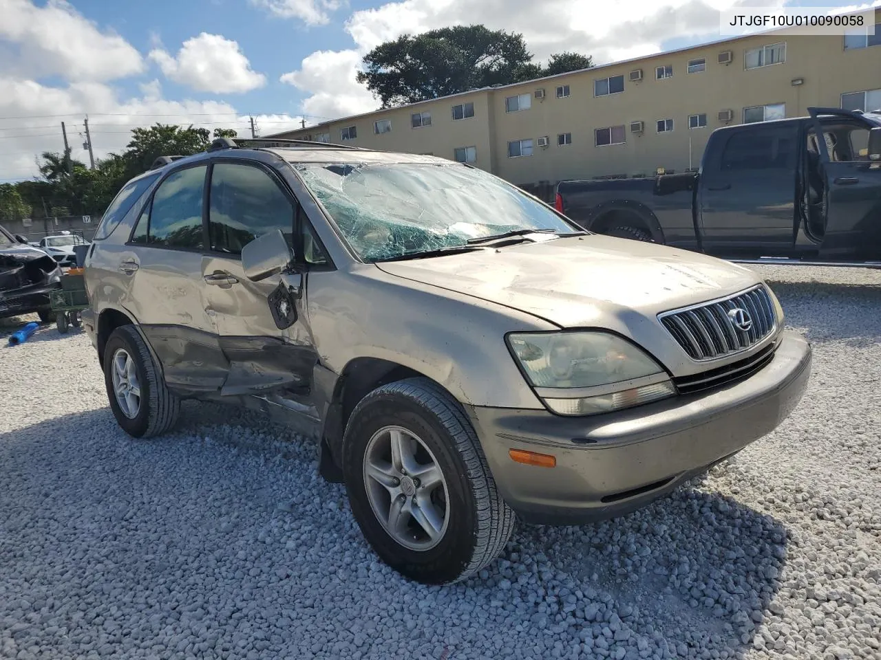 2001 Lexus Rx 300 VIN: JTJGF10U010090058 Lot: 43228535