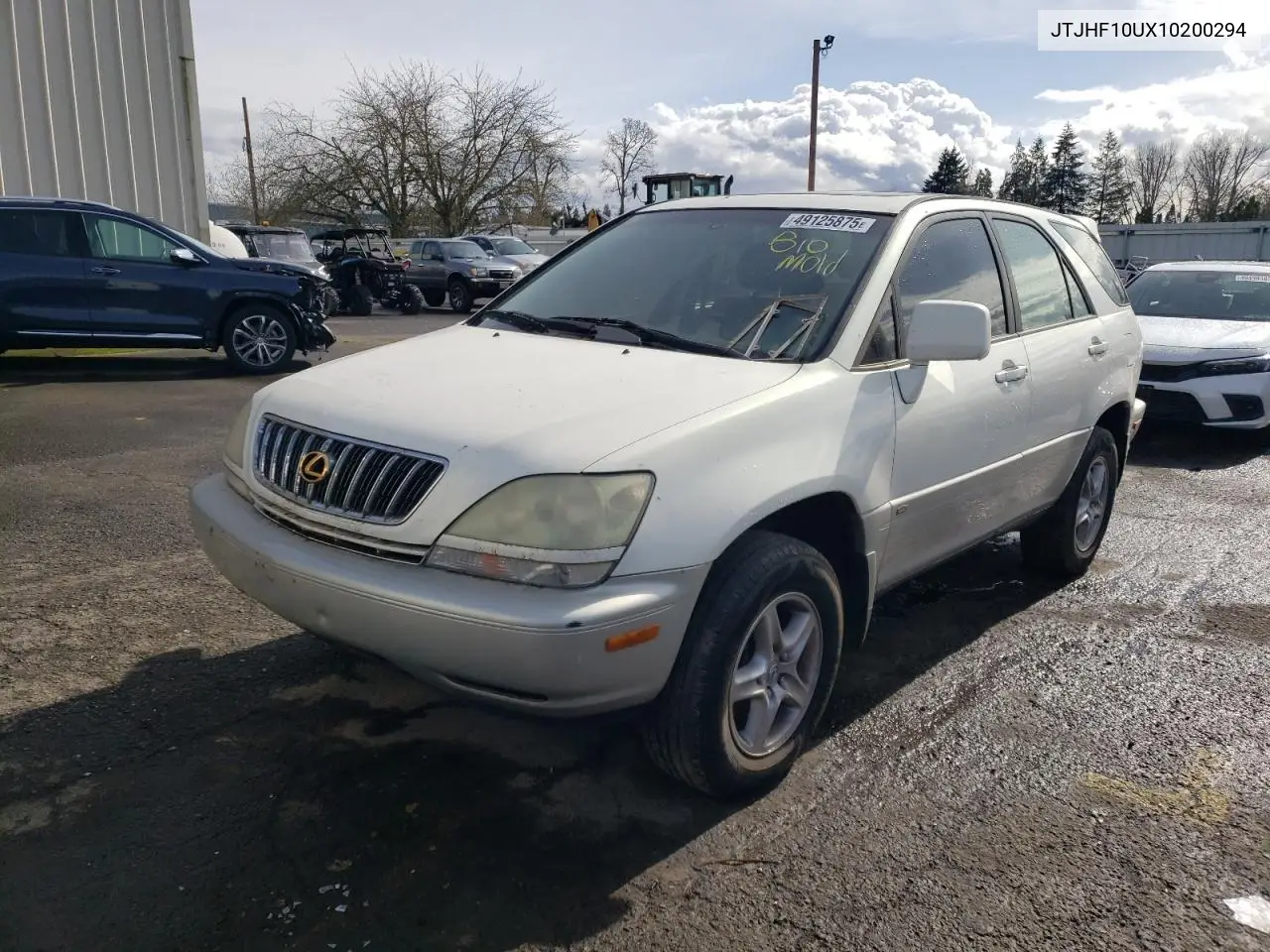 2001 Lexus Rx 300 VIN: JTJHF10UX10200294 Lot: 49125875
