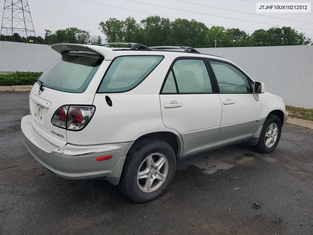 2001 Lexus Rx 300 VIN: JTJHF10UX10212512 Lot: 56628675