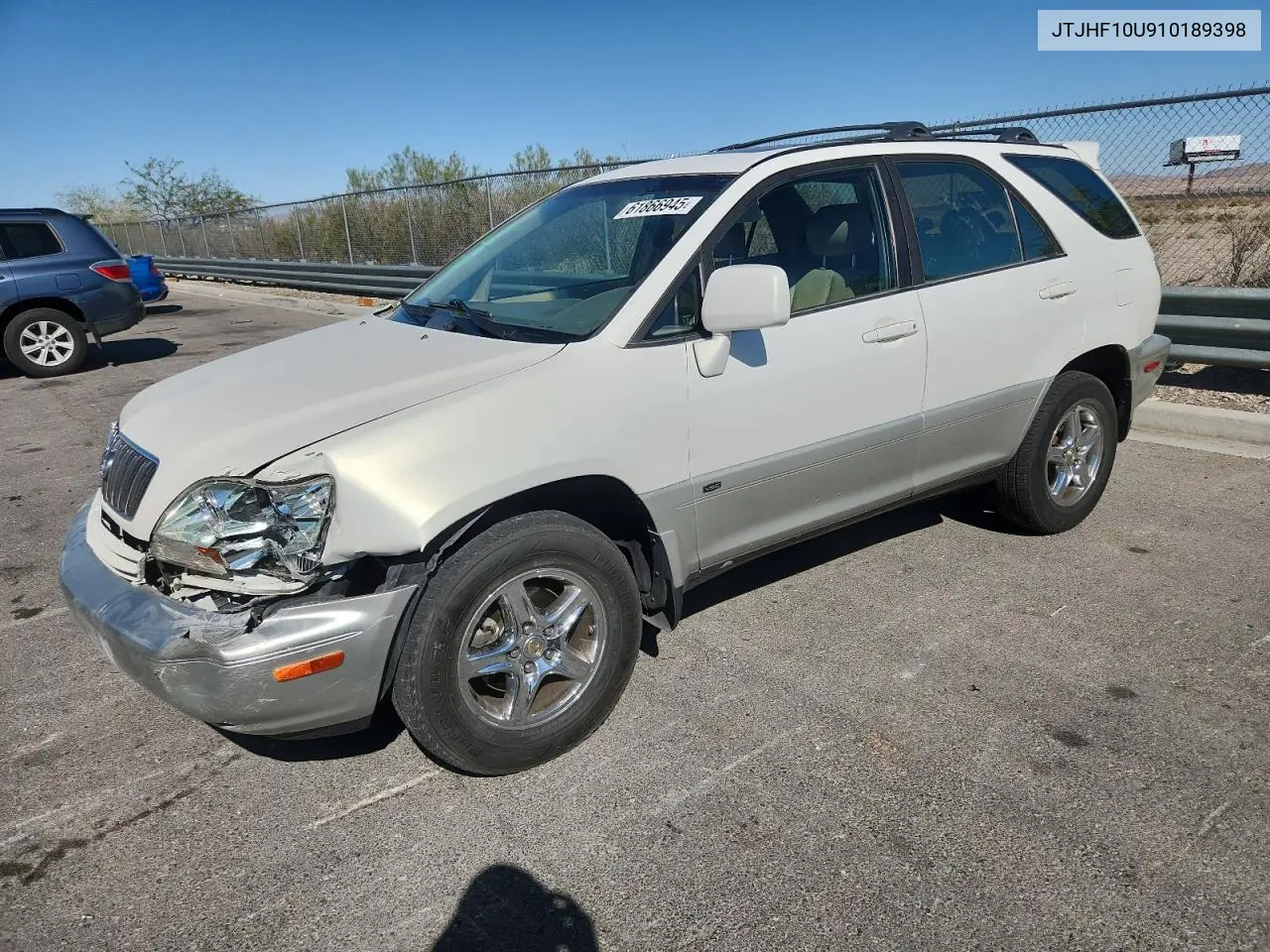 2001 Lexus Rx 300 VIN: JTJHF10U910189398 Lot: 61866945