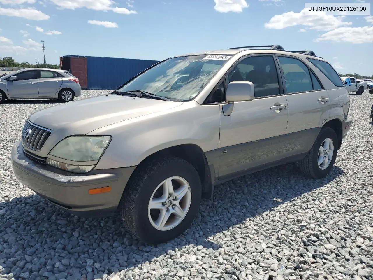 2002 Lexus Rx 300 VIN: JTJGF10UX20126100 Lot: 55652345