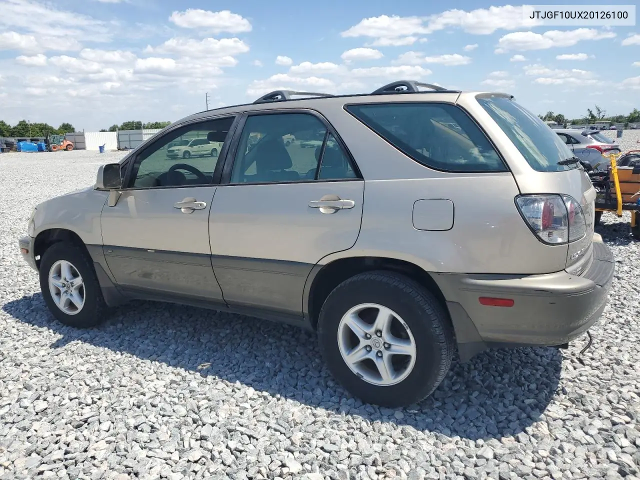 2002 Lexus Rx 300 VIN: JTJGF10UX20126100 Lot: 55652345
