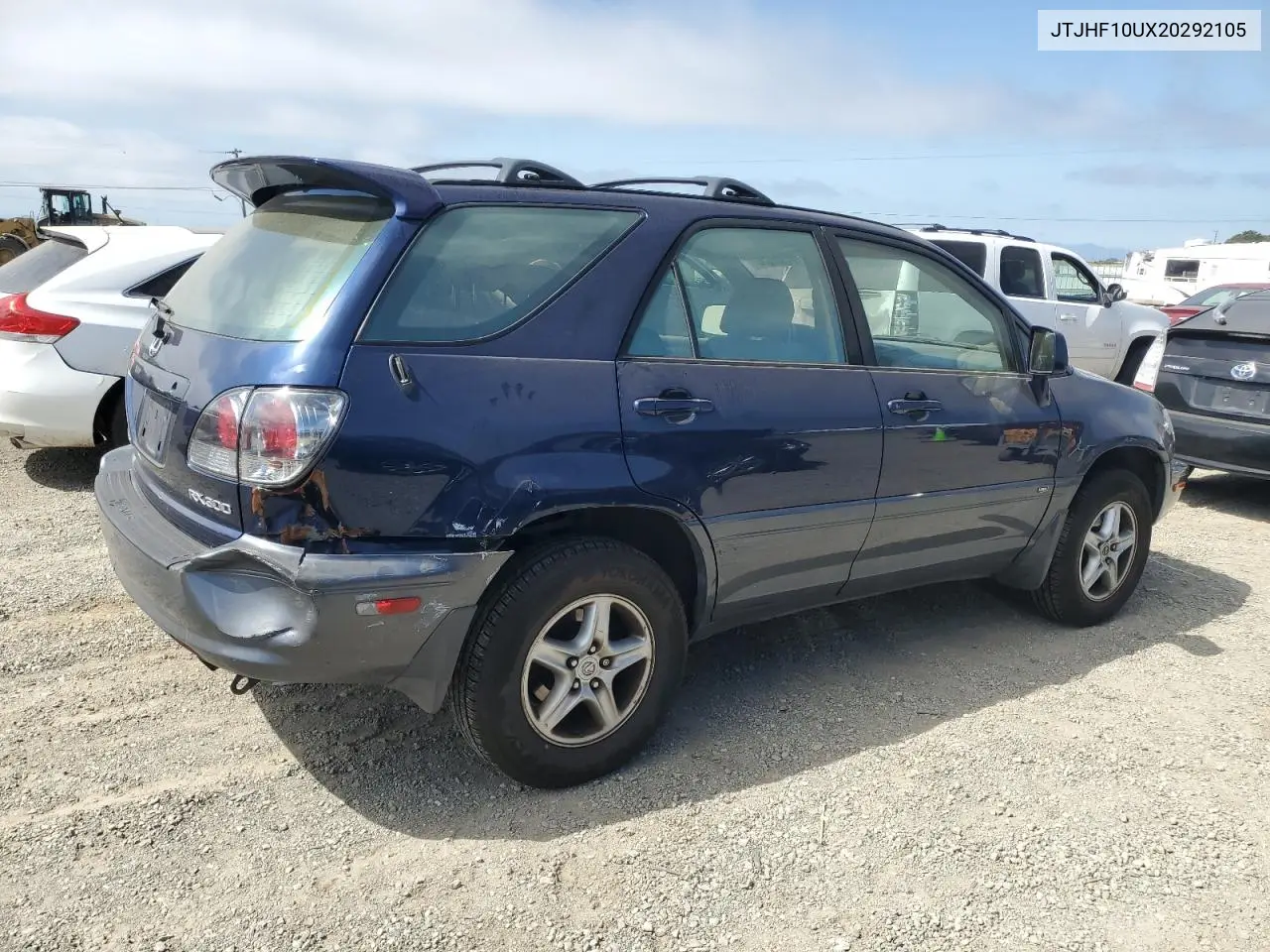 2002 Lexus Rx 300 VIN: JTJHF10UX20292105 Lot: 55905305