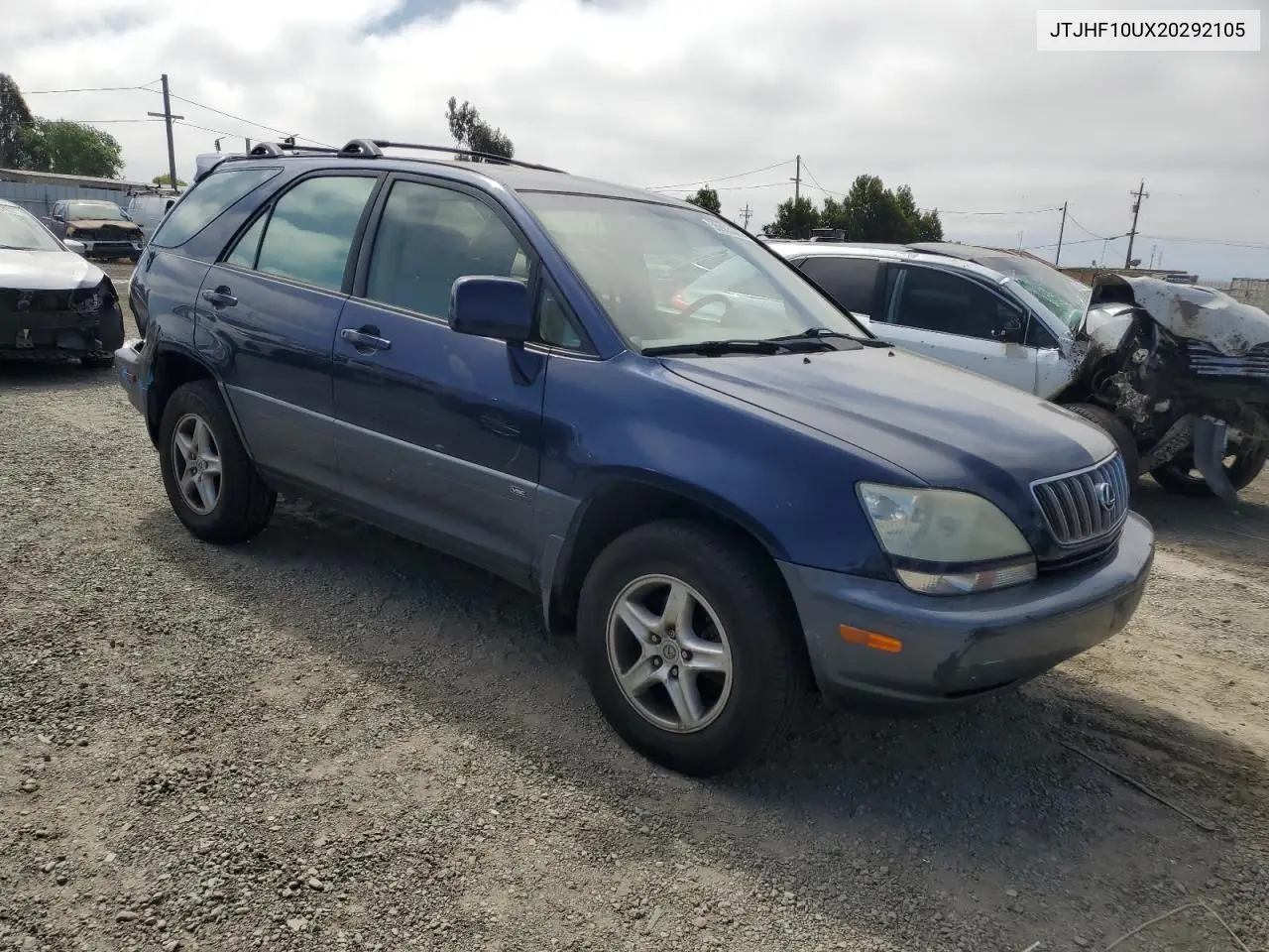 2002 Lexus Rx 300 VIN: JTJHF10UX20292105 Lot: 55905305