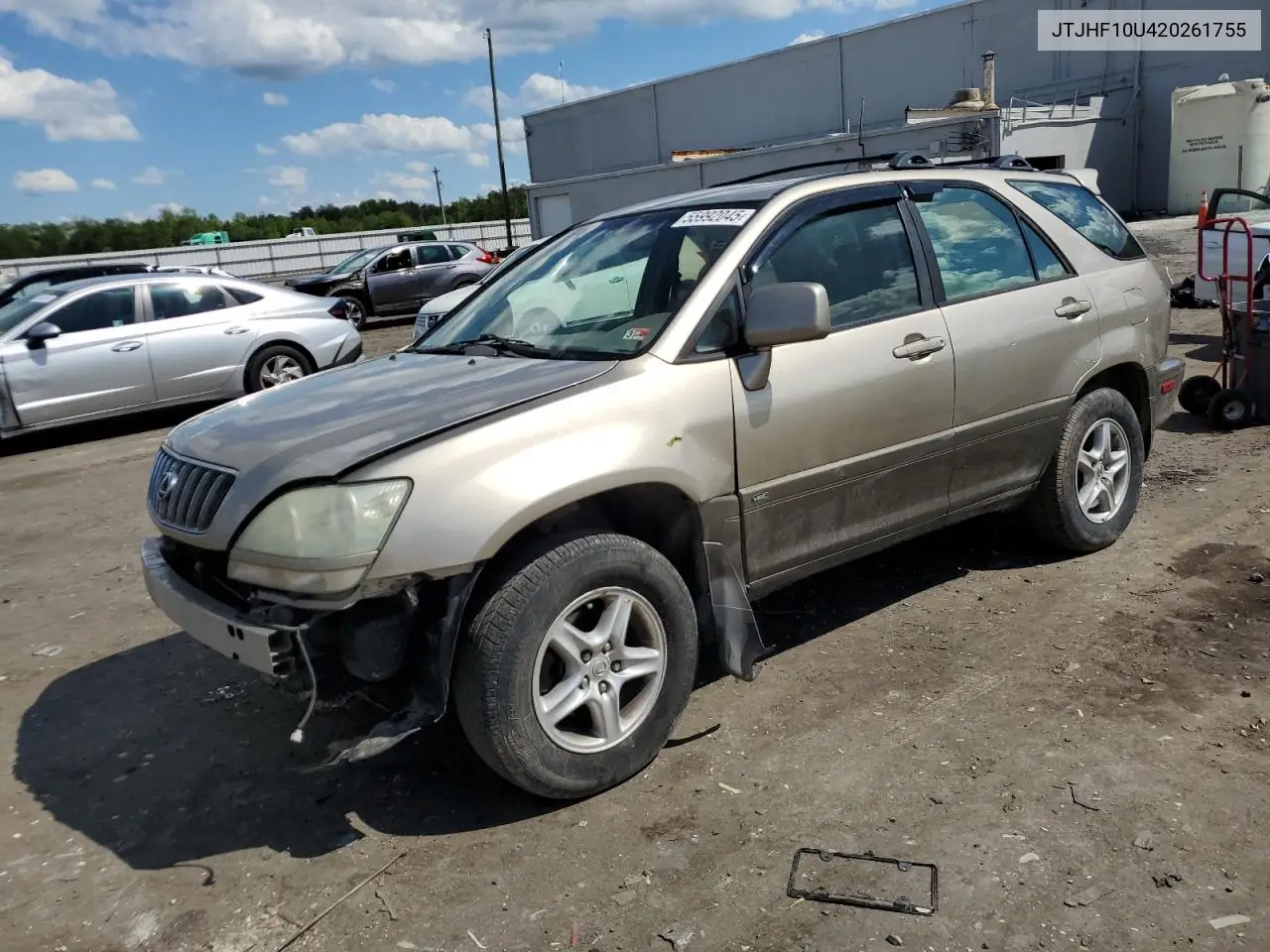 2002 Lexus Rx 300 VIN: JTJHF10U420261755 Lot: 55992045