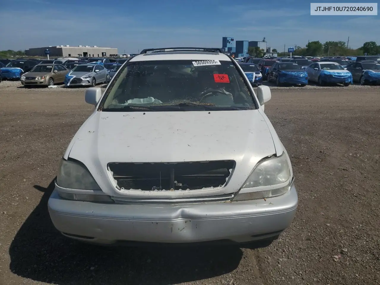 2002 Lexus Rx 300 VIN: JTJHF10U720240690 Lot: 56509355