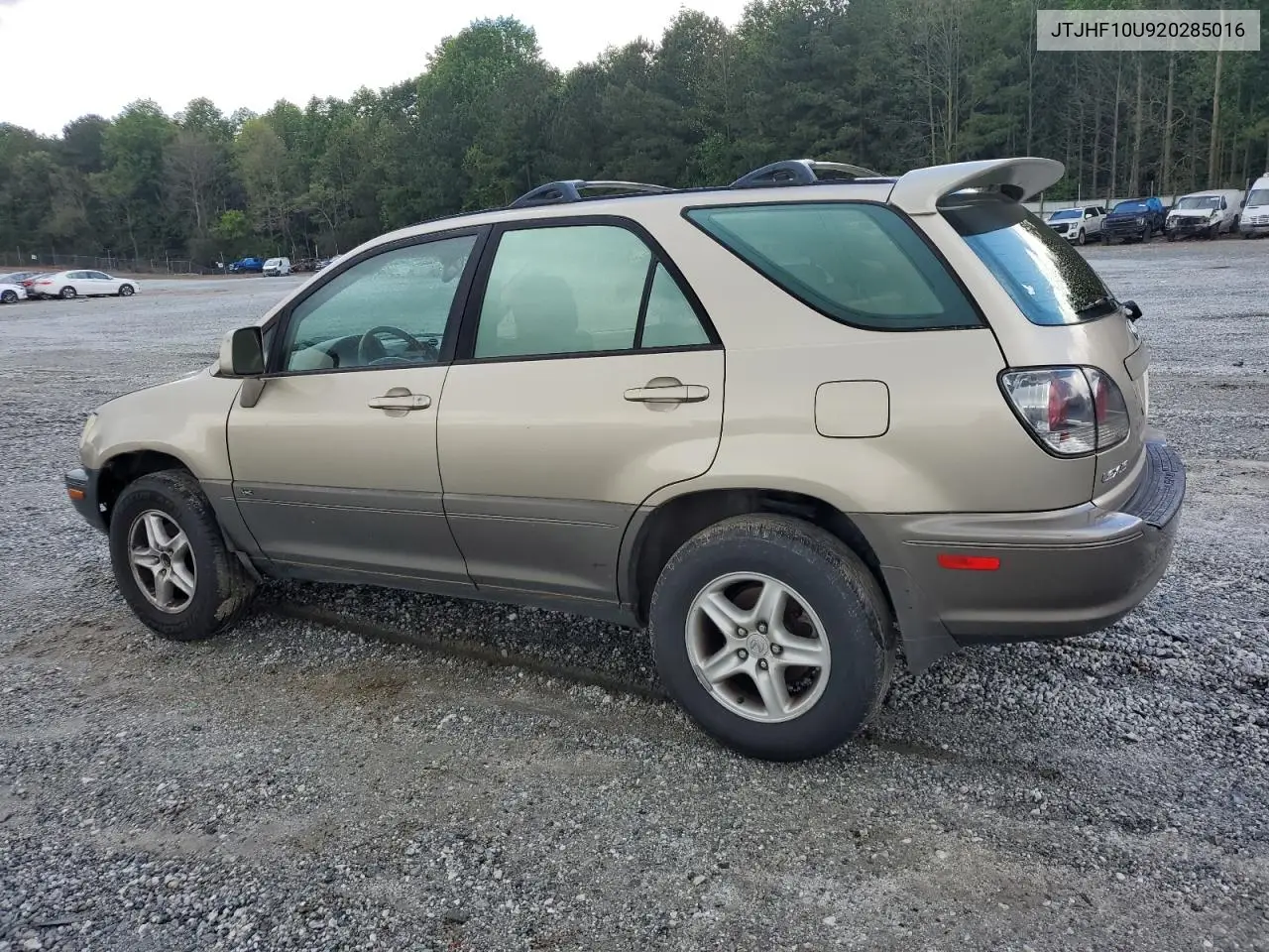 2002 Lexus Rx 300 VIN: JTJHF10U920285016 Lot: 56587545
