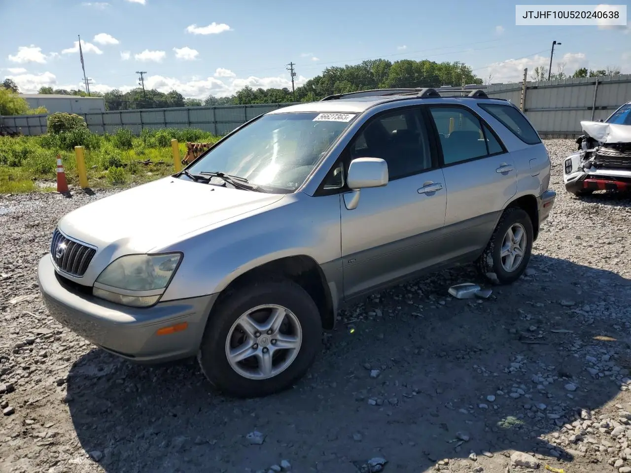 2002 Lexus Rx 300 VIN: JTJHF10U520240638 Lot: 56627365