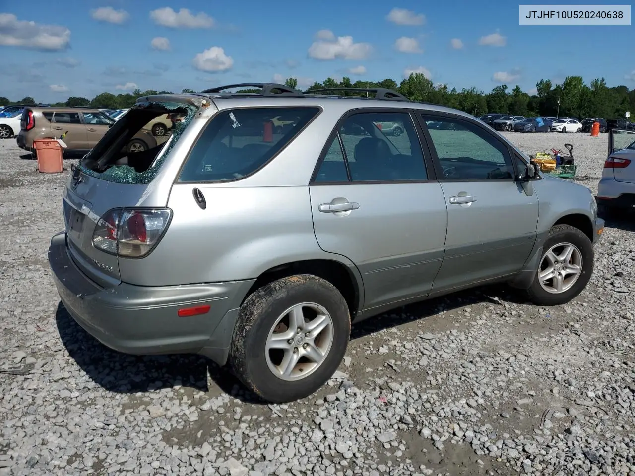 2002 Lexus Rx 300 VIN: JTJHF10U520240638 Lot: 56627365