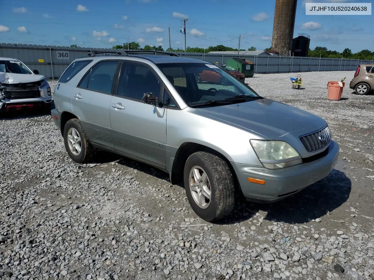 2002 Lexus Rx 300 VIN: JTJHF10U520240638 Lot: 56627365