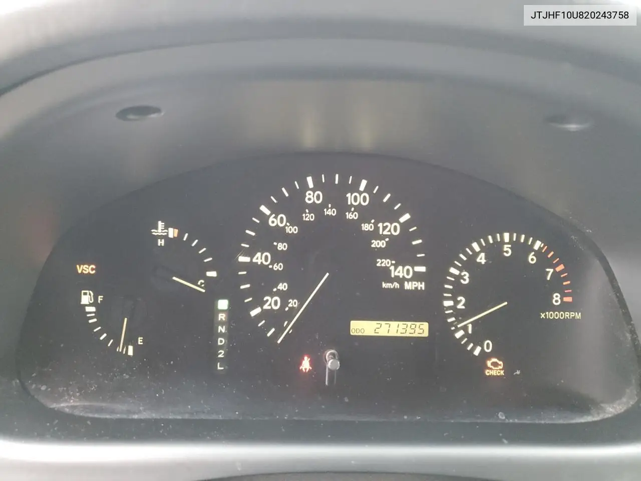 2002 Lexus Rx 300 VIN: JTJHF10U820243758 Lot: 56955365