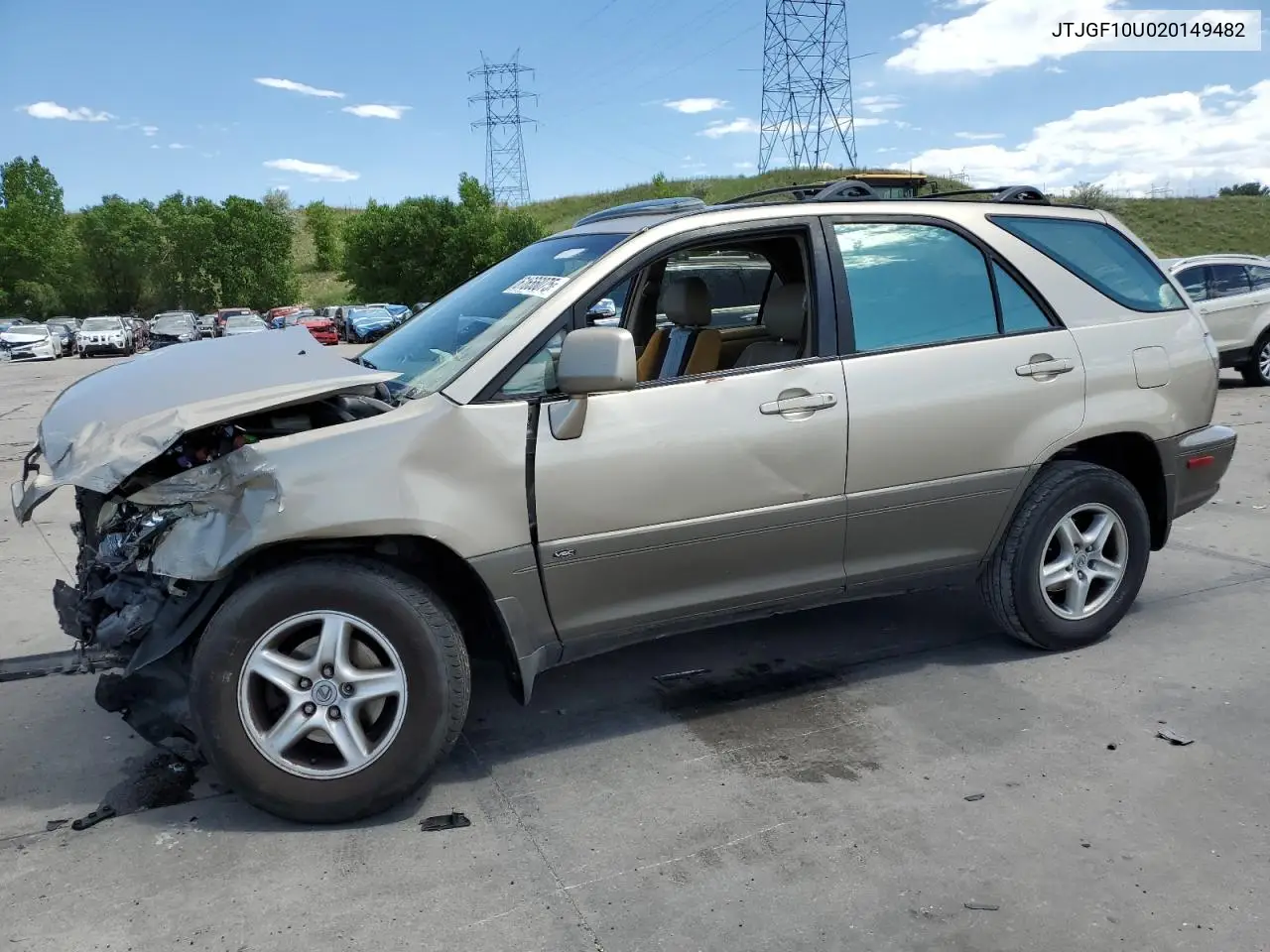 2002 Lexus Rx 300 VIN: JTJGF10U020149482 Lot: 61656075