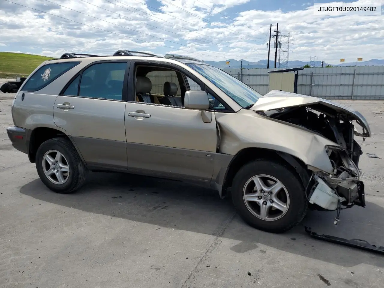 2002 Lexus Rx 300 VIN: JTJGF10U020149482 Lot: 61656075