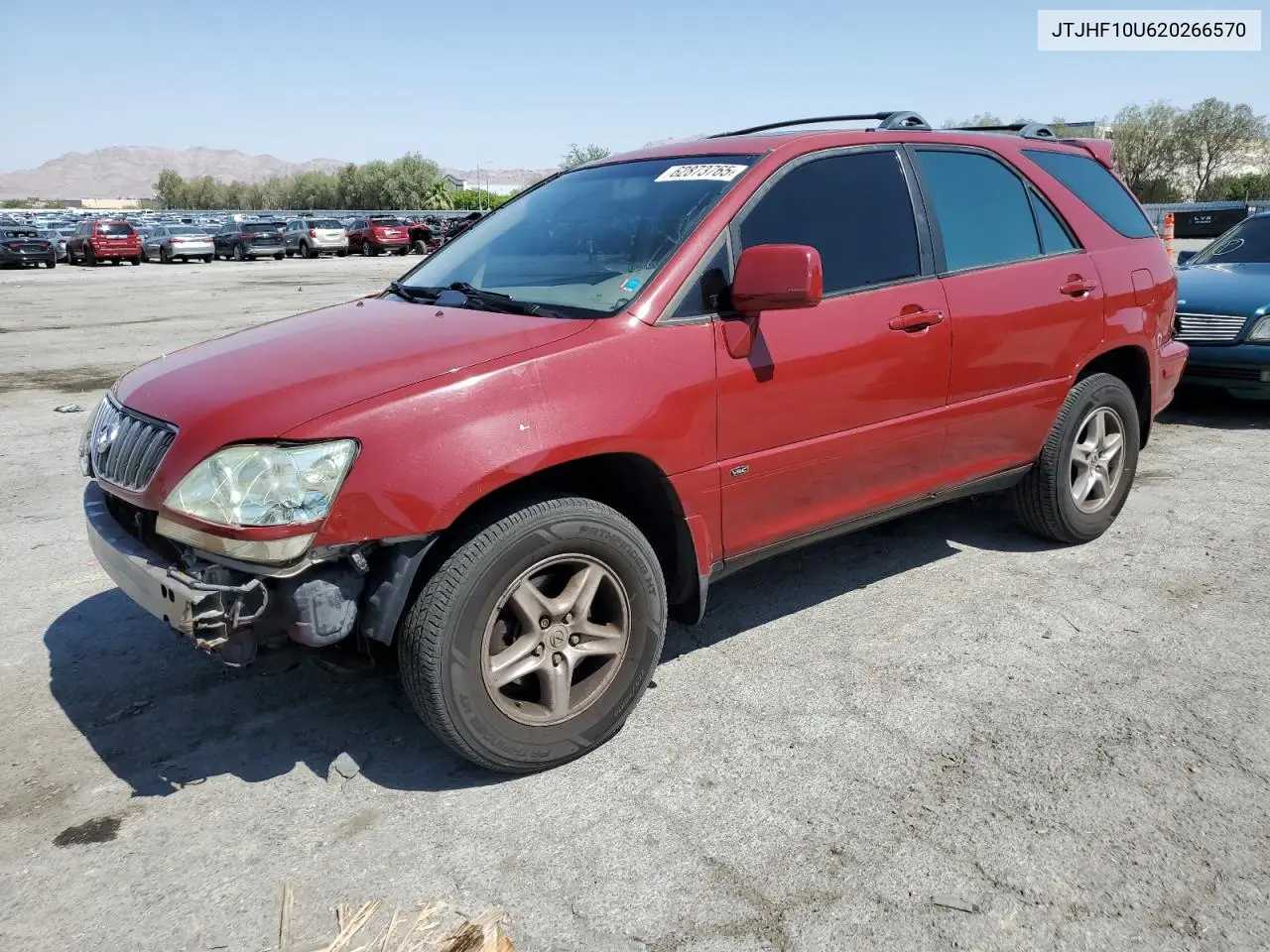 2002 Lexus Rx 300 VIN: JTJHF10U620266570 Lot: 62873765