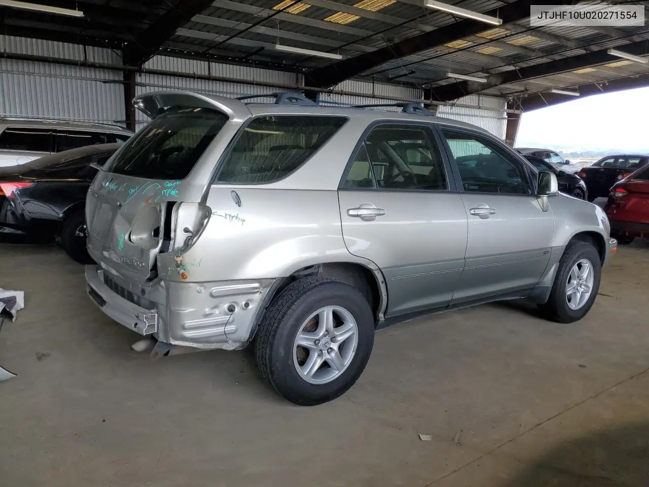 2002 Lexus Rx 300 VIN: JTJHF10U020271554 Lot: 63042625