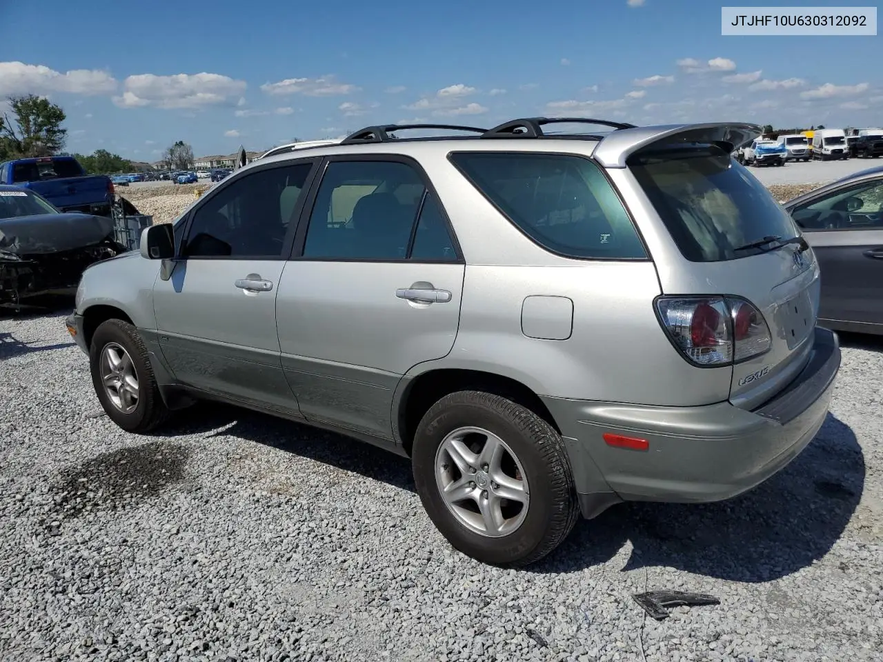 2003 Lexus Rx 300 VIN: JTJHF10U630312092 Lot: 56923905