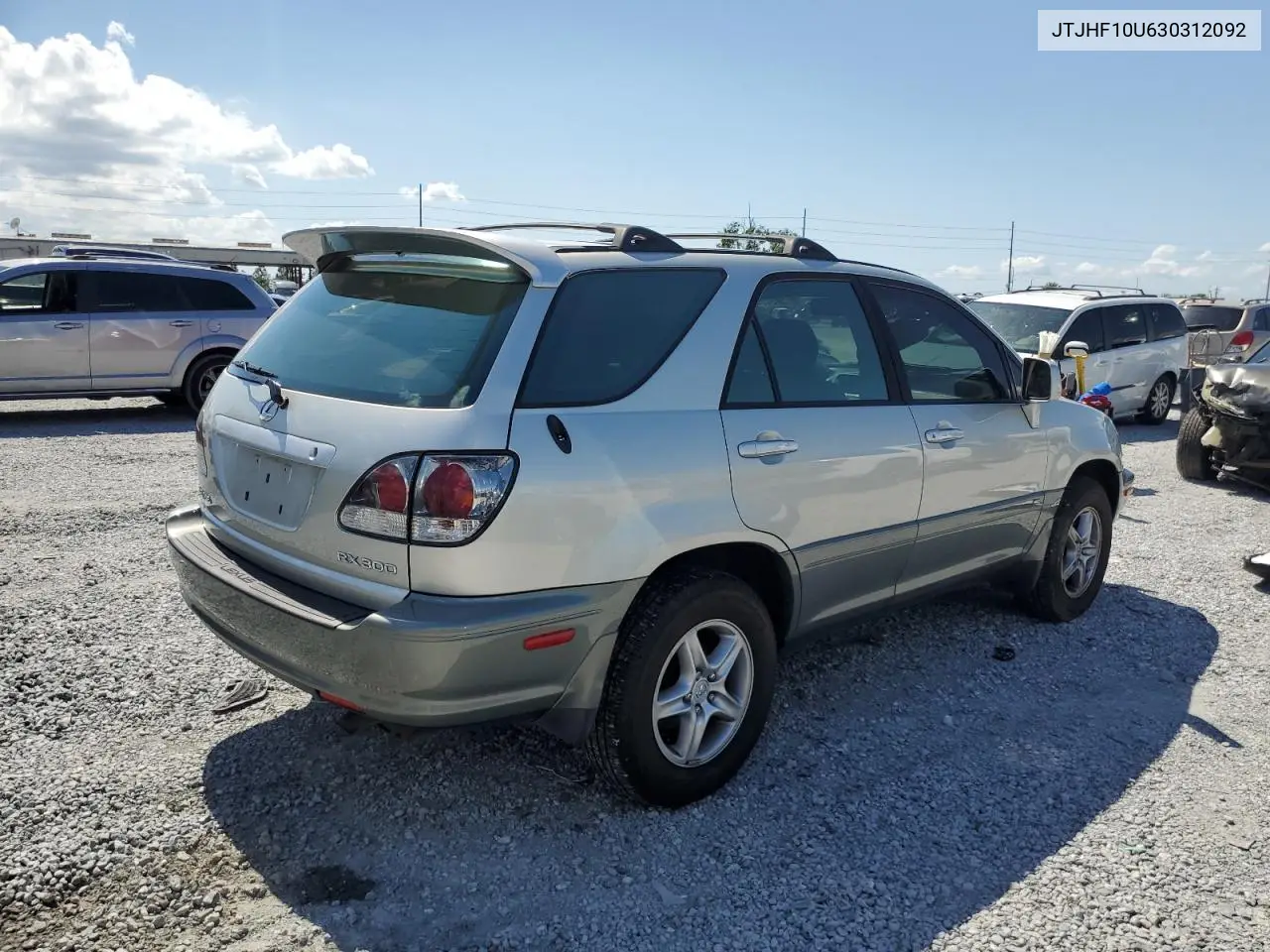 2003 Lexus Rx 300 VIN: JTJHF10U630312092 Lot: 56923905