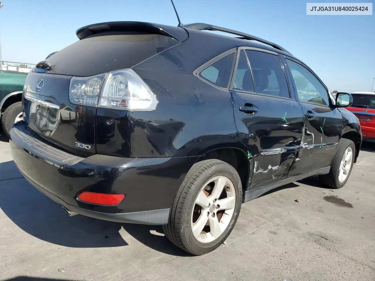 2004 Lexus Rx 330 VIN: JTJGA31U840025424 Lot: 62020315