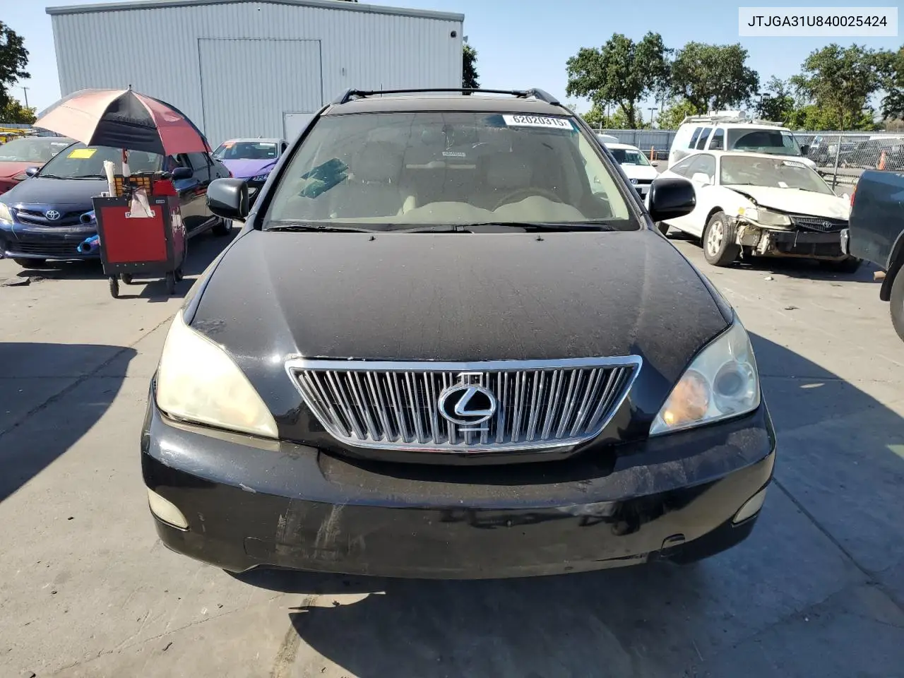 2004 Lexus Rx 330 VIN: JTJGA31U840025424 Lot: 62020315