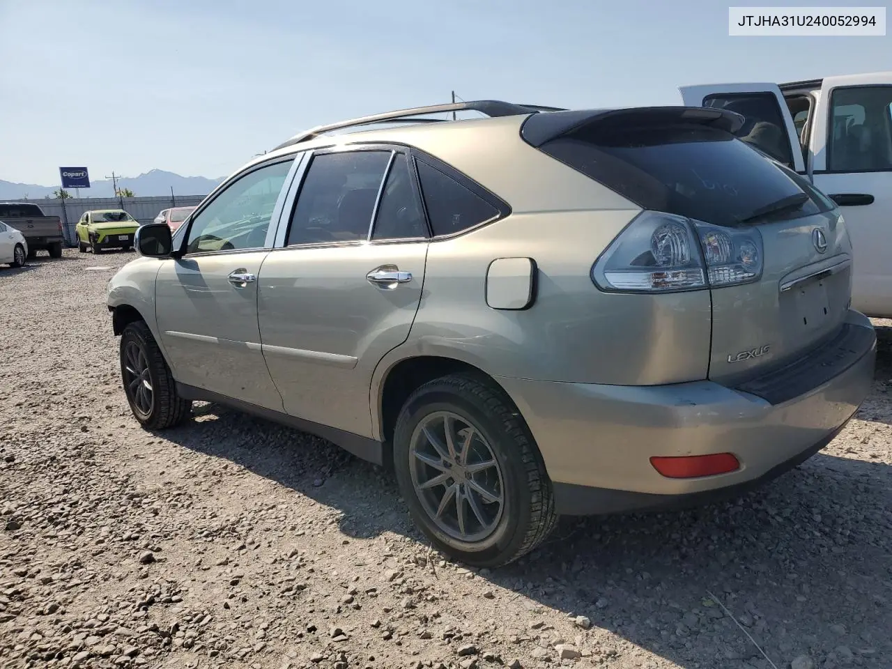 2004 Lexus Rx 330 VIN: JTJHA31U240052994 Lot: 62123555