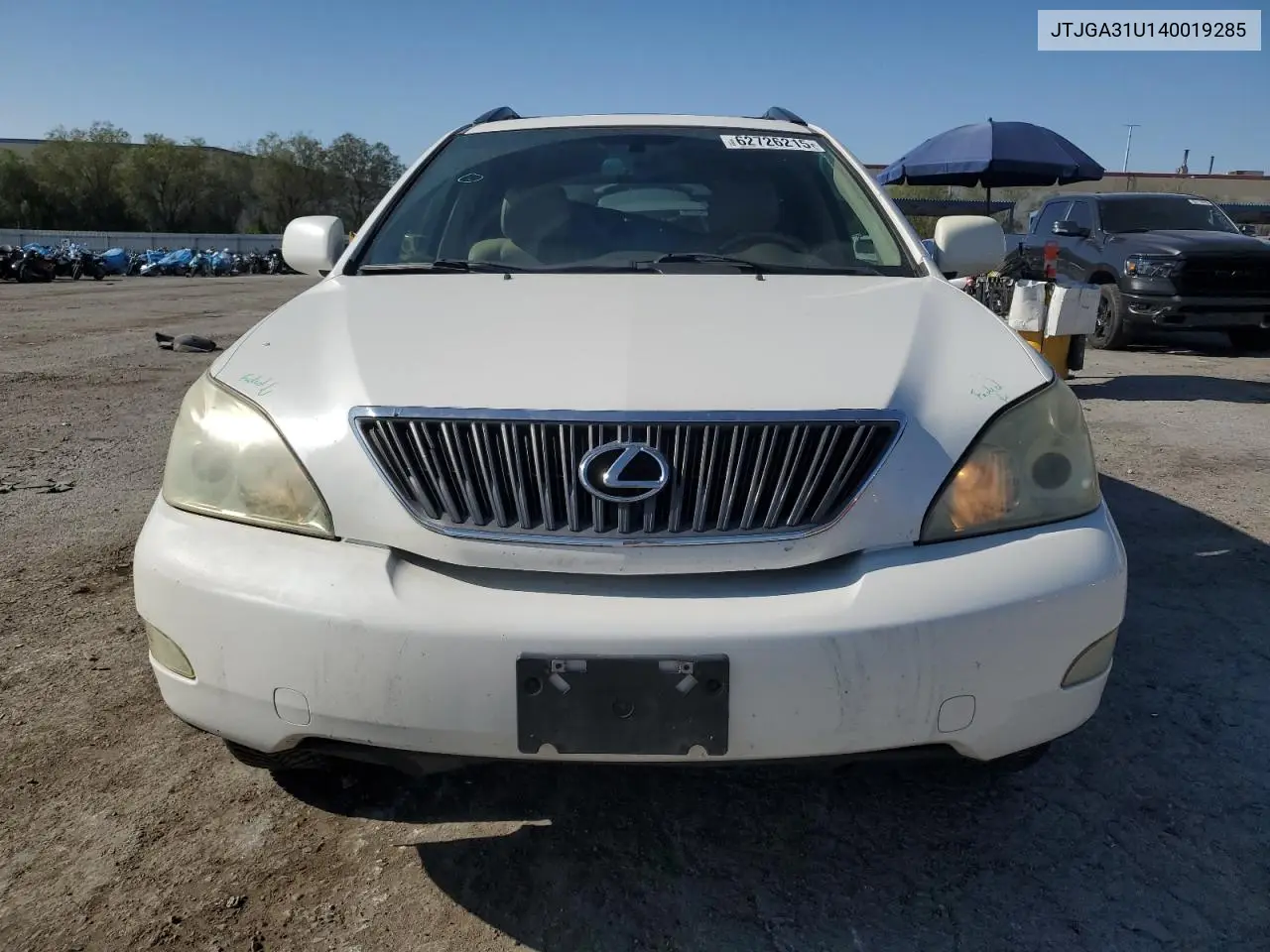 2004 Lexus Rx 330 VIN: JTJGA31U140019285 Lot: 62726215