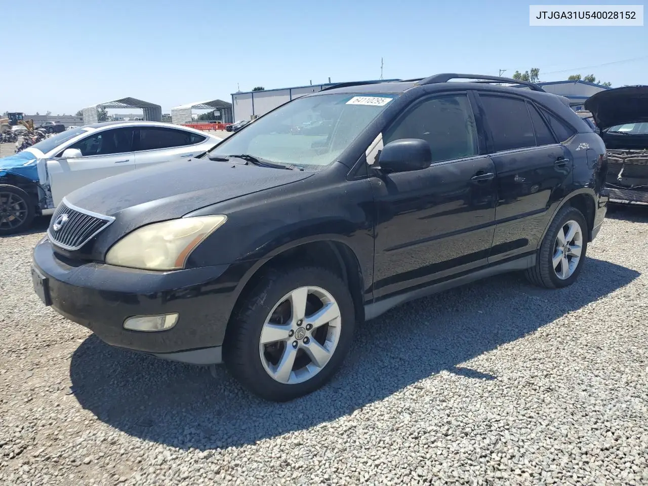 2004 Lexus Rx 330 VIN: JTJGA31U540028152 Lot: 64110295