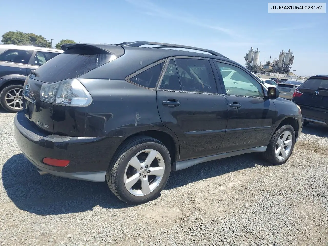2004 Lexus Rx 330 VIN: JTJGA31U540028152 Lot: 64110295