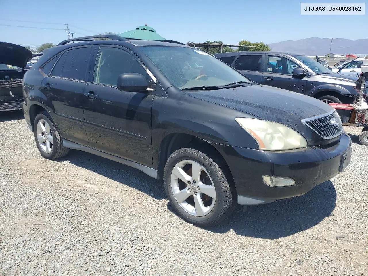 2004 Lexus Rx 330 VIN: JTJGA31U540028152 Lot: 64110295