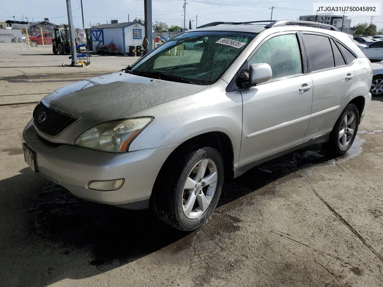 2005 Lexus Rx 330 VIN: JTJGA31U750045892 Lot: 56929835