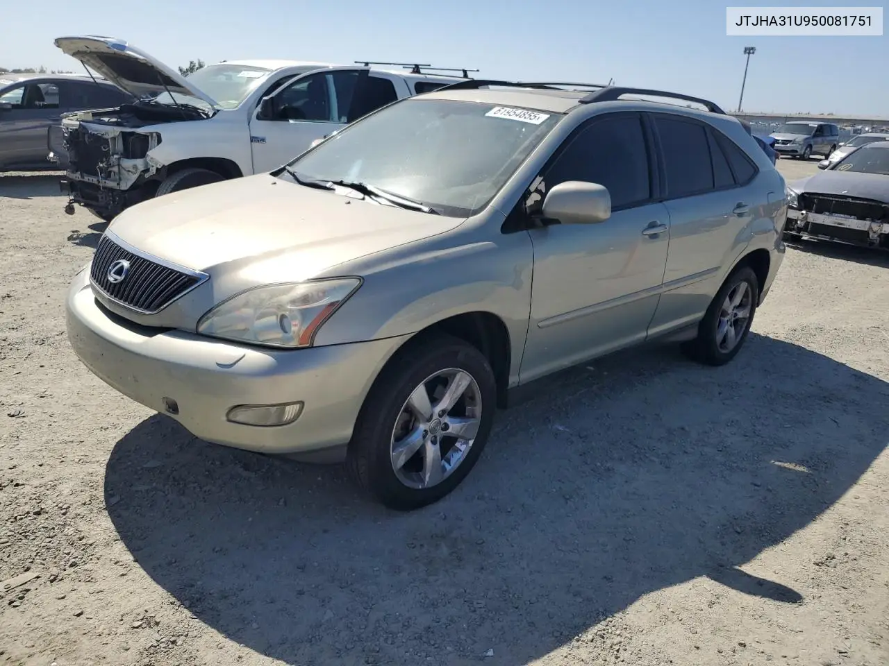 2005 Lexus Rx 330 VIN: JTJHA31U950081751 Lot: 61954855