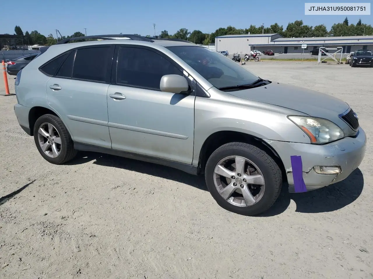 2005 Lexus Rx 330 VIN: JTJHA31U950081751 Lot: 61954855