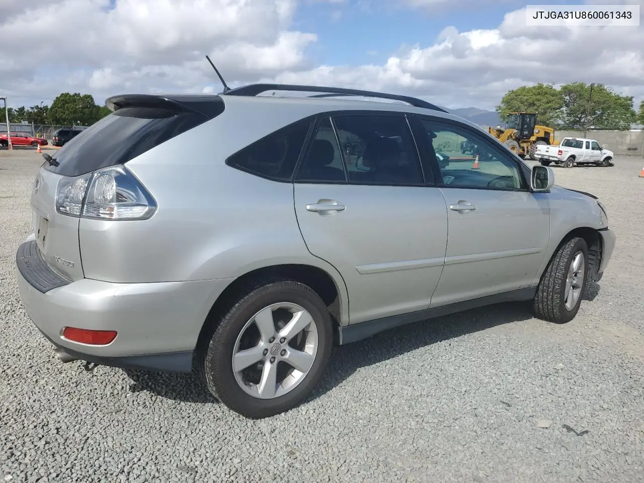 2006 Lexus Rx 330 VIN: JTJGA31U860061343 Lot: 56251145