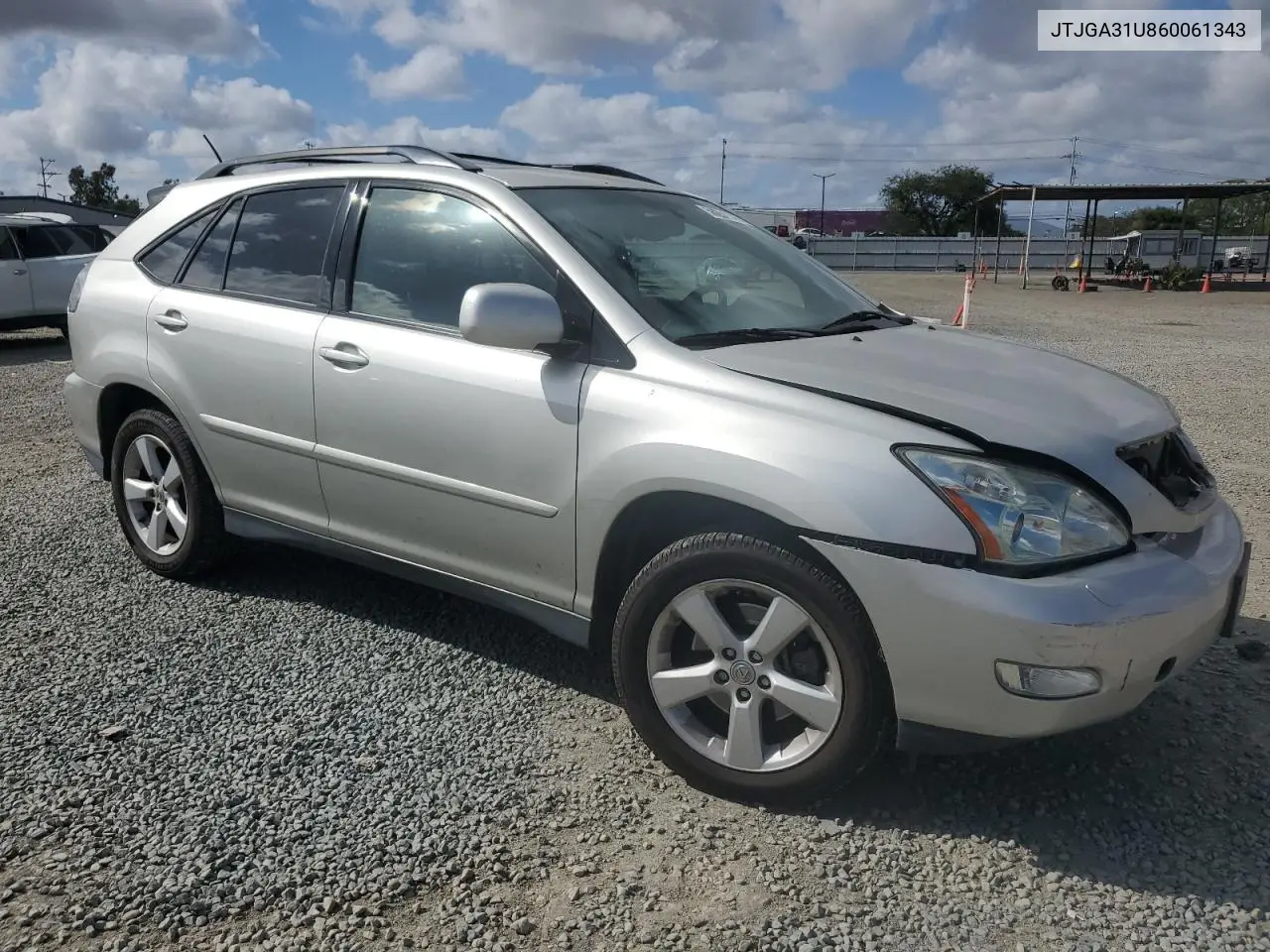 2006 Lexus Rx 330 VIN: JTJGA31U860061343 Lot: 56251145