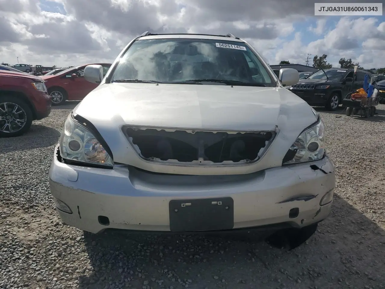 2006 Lexus Rx 330 VIN: JTJGA31U860061343 Lot: 56251145