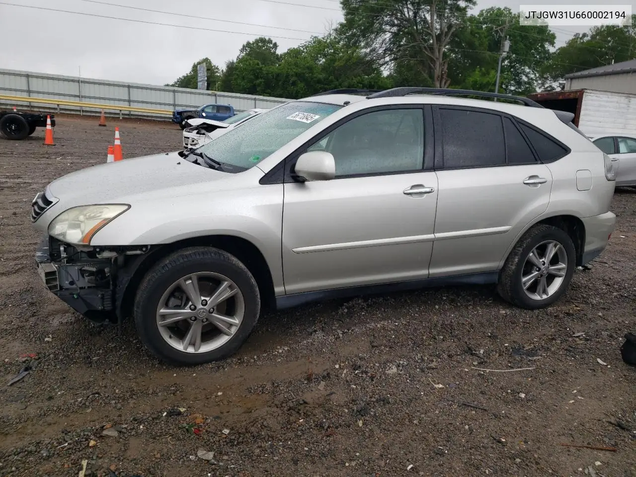 2006 Lexus Rx 400 VIN: JTJGW31U660002194 Lot: 56718845