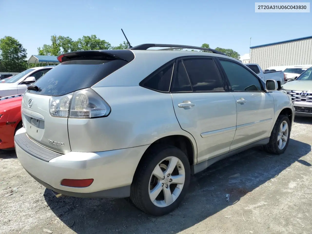 2006 Lexus Rx 330 VIN: 2T2GA31U06C043830 Lot: 57992225
